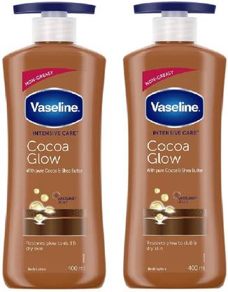 Vaseline COCOA GLOW BODY LOTION 400 ML COMBO OF 2