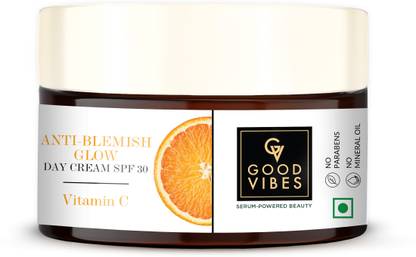 GOOD VIBES Anti-Blemish Glow Vitamin C Day Cream SPF 30 With Power Of Serum