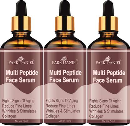 PARK DANIEL Multi Peptide Face Serum for Repair & Smoothen Wrinkles (30ml) Pack of 3
