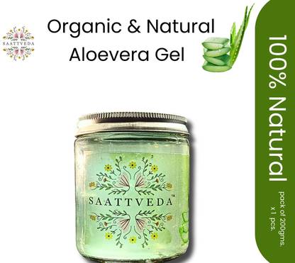 SAATTVEDA Aloevera Pulp (all natural)_100 mls pack of 2