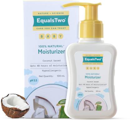 EqualsTwo Baby Moisturizer All Skin Types, PH 5.5, Dermatalogically Tested, Pack 1