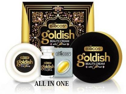BIOCOS Goldish Beauty Cream with Gold Pearl 100% Original - 90gm