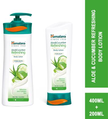 HIMALAYA Aloe & Cucumber Refreshing Body Lotion (400ml + 200ml)