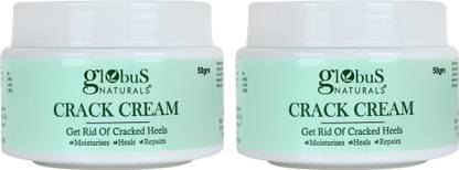 Globus Naturals Crack Cream For Dry Cracked Heels & Feet Pack Of 2