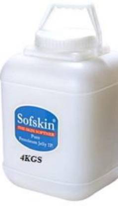 Sofskin Pure White Petroleum jelly IP - No Smell - 4 Kgs.