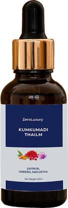 ZeroLuxury Pure and Natural Kumkumadi Tailam Reveal Your Inner Glow Elevate Your Skincare