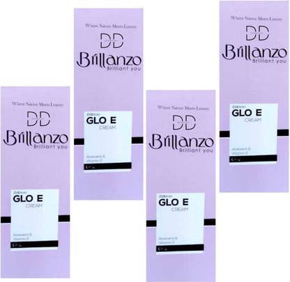 DOOMSDAY BRILLANZO GLO E CREAM FOR NATURAL GLOWING SKIN SKIN PACK OF 50g x 4
