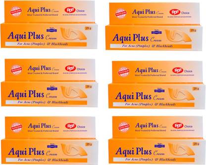 HAPDCO AQUI PLUS CREAM FOR ACNE 25 G-PACK OF 6