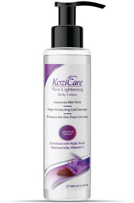 Kozicare Real Saffron Lightening/Brightening Body lotion with Real Saffron, Kojic Acid
