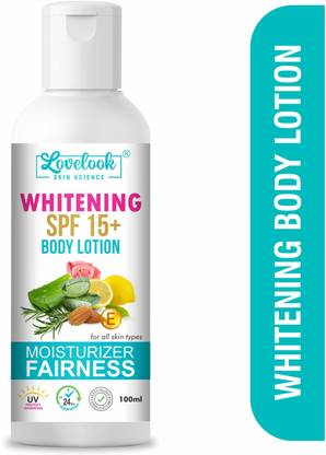 Lovelook Whitening Body Lotion SPF 15 + Moisturiser Fairness Cream for Face, Hand & Body