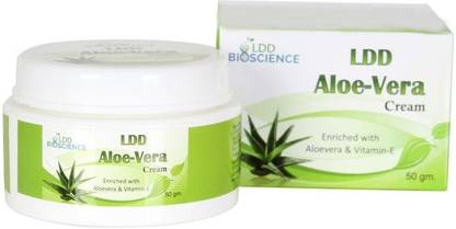 ldd bioscience Aloe Vera Face Cream | Enriched with Natural & Organic Aloe Vera & Vitamin E