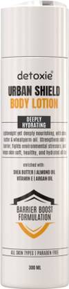 detoxie Urban Shield Body Lotion with shea Butter & Almond Oil - 300ml | Hydrating Care