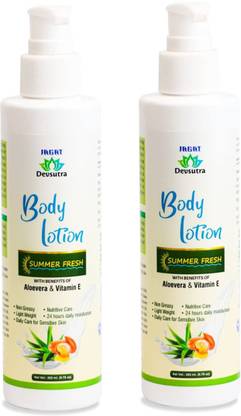 Jagat Devsutra Body Lotion Benefits of Aloe Vera & Vitamin E (Pack of 2)