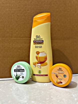 Rastic Assure 1 Pic Almond 100ml Body Lotion & 2 Pic Almond & Alovera 15ml Cream