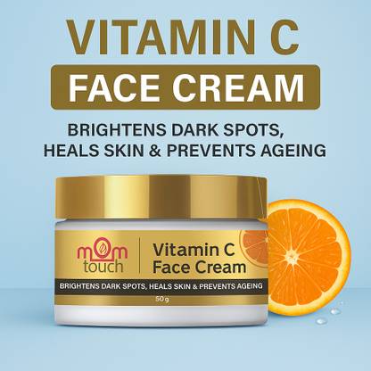 mom touch Vitamin C Cream For Face, with Vitamin C & SPF 20, for Skin Illumination