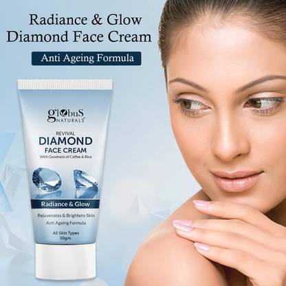 Globus Naturals Revival Diamond Face Cream, Suitable For All Skin Types