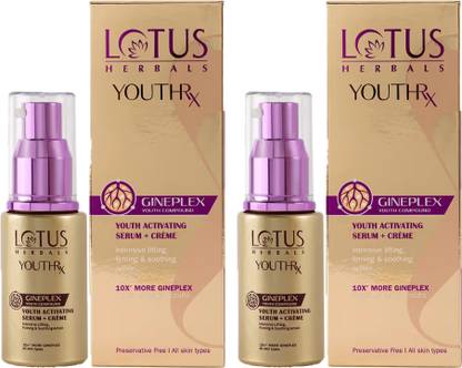 LOTUS HERBALS YouthRx Anti Ageing Activating Face Serum + Cream