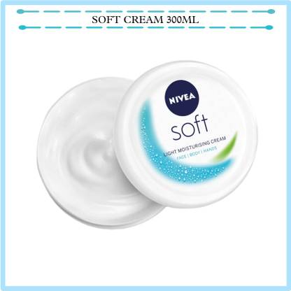 NIVEA Soft Light Moisturizer for Face, Hand & Body with Vitamin E & Jojoba Oil