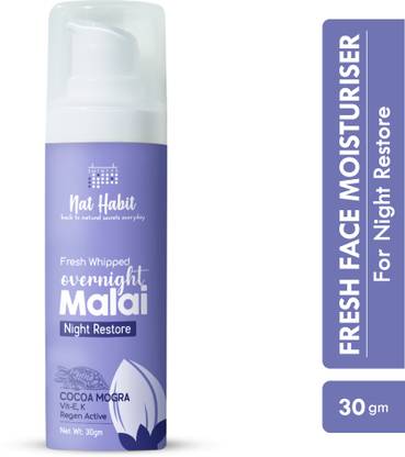 Nat Habit Coco Mogra Night Face Malai With Vitamin E For Skin Whitening And Brightening