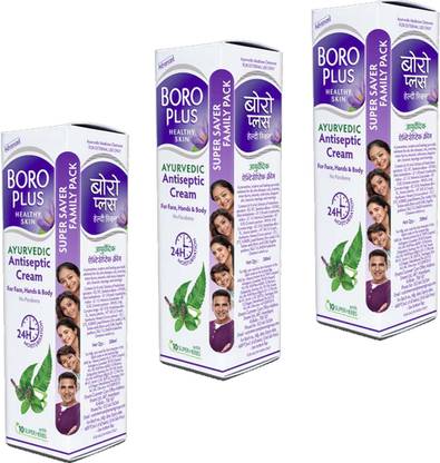 BOROPLUS ANTISEPTIC CREAM POVIDES 24hr MOISTURIZATION SKIN PACK OF 200ml x 3