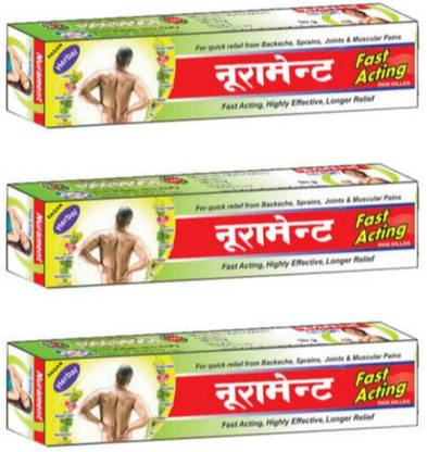 DAQAN Nura-ment fast acting relief pain cream 3x10g