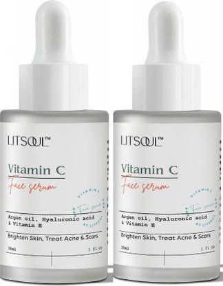 LITSOUL Vitamin c face serum- Reduce Dark Spots & Brightening Face (pack of 2)