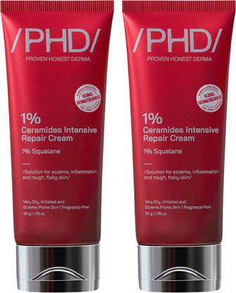 Proven Honest Derma PHD 1% Ceramides Intensive Repair Cream with 1% Squalane |(pack of 2)