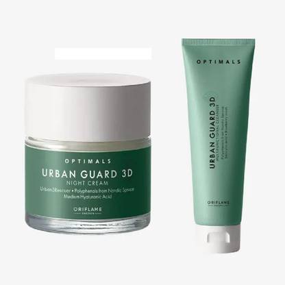 Oriflame Sweden OPTIMALS URBAN GUARD 3D MULTIFUNCTIONAL CLEANSER & NIGHT CREAM COMBO SET