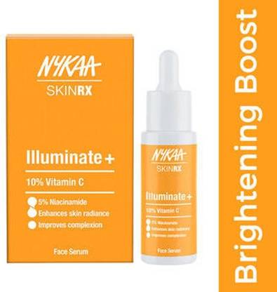 NYKAA SKINRX 10% Vitamin C with 5% Niacinamide Illuminate Face Serum