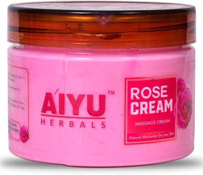 AIYU HERBALS Rose Cream Hydrating Face & Body Lotion with Rose Oil for Glowing Skin