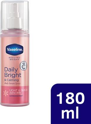 Vaseline Daily Bright & Calming Body Serum Spray  (180 ml)