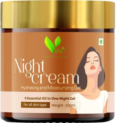 VINI'S HERBAL SOAP Hydrating and Moisturizing Night Cream With Seabackthorn For All Skin Type