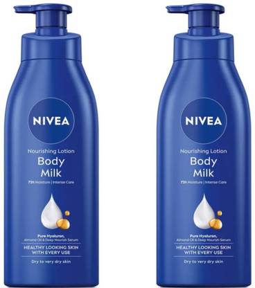 NIVEA BODY MILK BODY LOTION 400 ML ( PACK OF 2 )