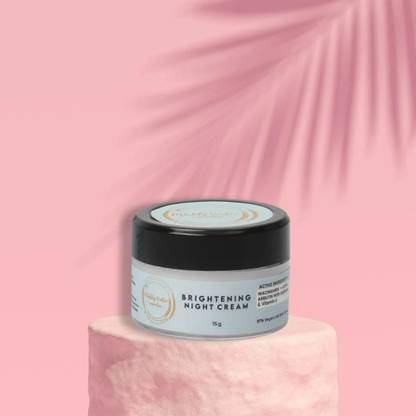 Muddy Water Cosmetics Brightening Night Cream Mini | Niacinamide & Alpha Arbutin | Radiant, Even Skin