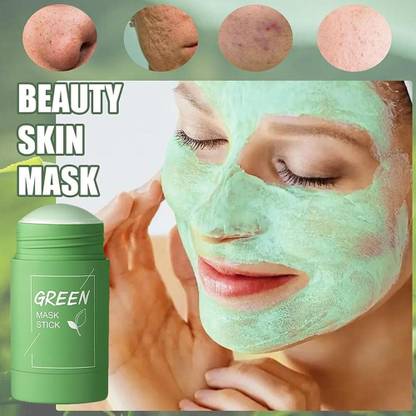 tanvi27 Green Stick Mask Solid Cleaning Mask Clay Face Mask for Deep Pore Cleansing