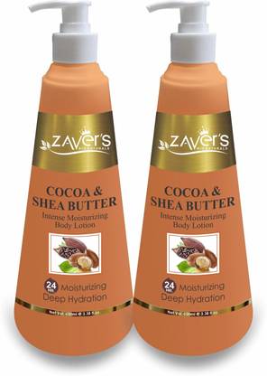 Zavers Cocoa & Shea Butter Body Lotion (Pack of 2)
