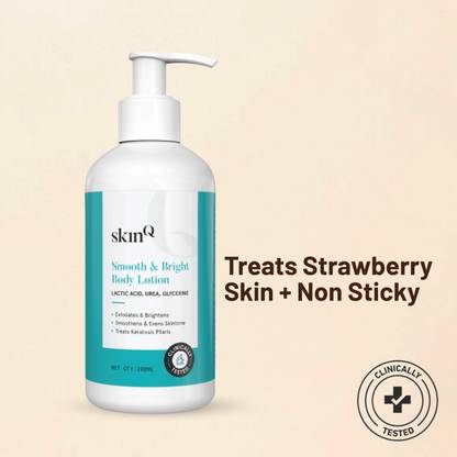 SkinQ Smooth & Bright Body Lotion, Skin Nourishment with Lactic Acid & Glycerine
