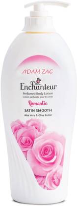 ADAM ZAC Enchanteur Romantic Body Lotion Olive Butter and Aloe Vera perfumed