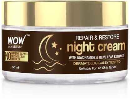 WOW SKIN SCIENCE Repair & Restore Night Cream | Repairs Skin Damage|Fights Skin Aging