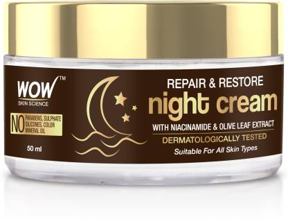 WOW SKIN SCIENCE Repair & Restore Night Cream | Repairs Skin Damage|Fights Skin Aging  (50 ml)