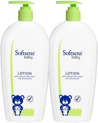 Softsens Baby Daily Moisturising Lotion with Natural Milk Cream | Pack of 2 X 400ml
