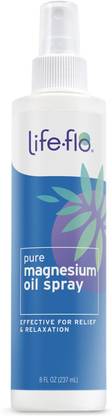 Life-Flo Pure Magnesium Oil for Feet and Body - 100% Pure Magnesium Spray