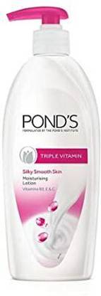 POND's TRIPLE VITAMIN SILKY SMOOTH SKIN LOTIION 1 PCS OF 281 ML