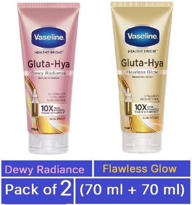 Vaseline Healthy Bright Gluta-Hya Flawless Glow + Gluta-Hya Dewy Radiance Set