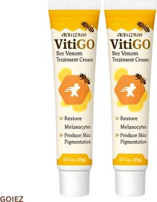 GOIEZ Herbal Vitigo Cream For White Spot Control On Face – Pack Of 2