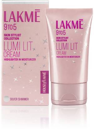 Lakmé Lumi Lit Cream -Moisturizer+ Highlighter| Niacinamide & Hyaluronic Acid - Silver