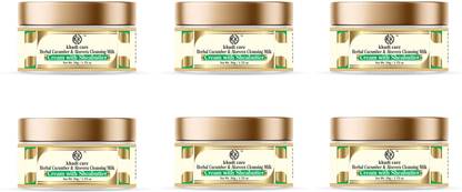 khadi care Herbal Cucumber & Aloevera Cleansing Milk Cream With Sheabutter (Pack of 6)