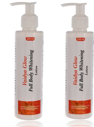 वैद्यग्लो FULL Body Whitening Lotion Glutathione & Vitamin C COMBO PACK 2