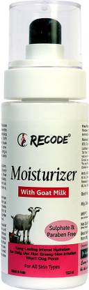 recode Moisturizer with Goat Milk Long Lasting Intense Hydration, Won’t Clog Pores