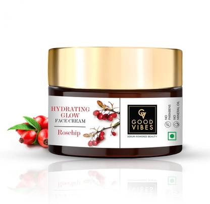 GOOD VIBES Rosehip Hydrating Glow Face Cream 100g